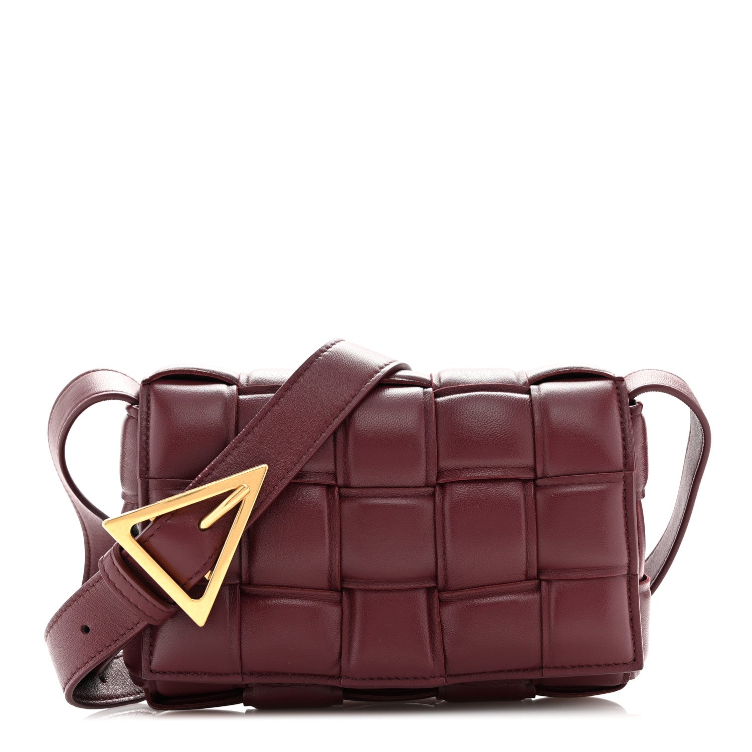 Bottega Veneta Nappa Maxi Intreccio Small Padded Cassette Crossbody Bag Barolo 1 of 10
