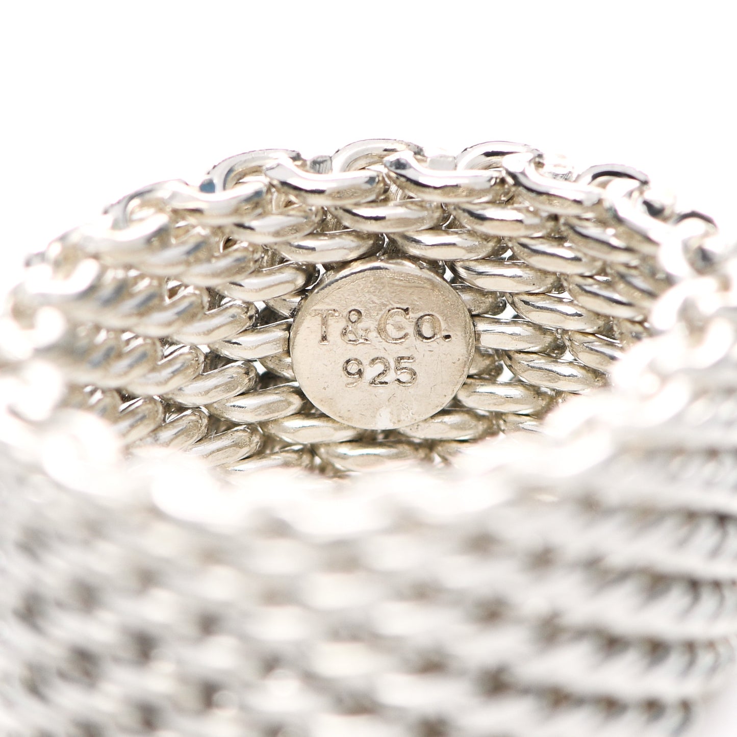 Sterling Silver Somerset Mesh Ring 49 5