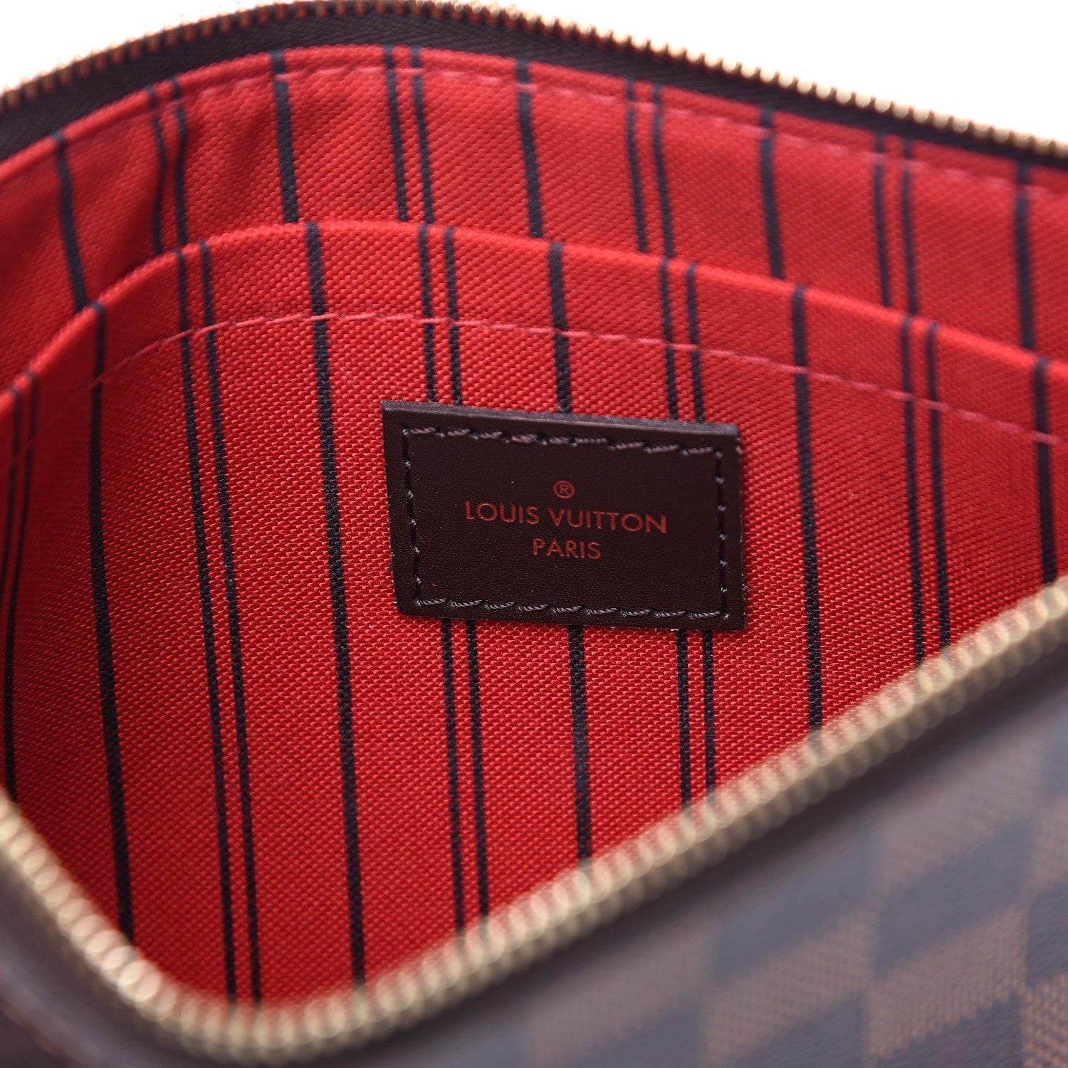 Louis Vuitton Damier Ebene Neverfull MM GM Pochette 5 of 6