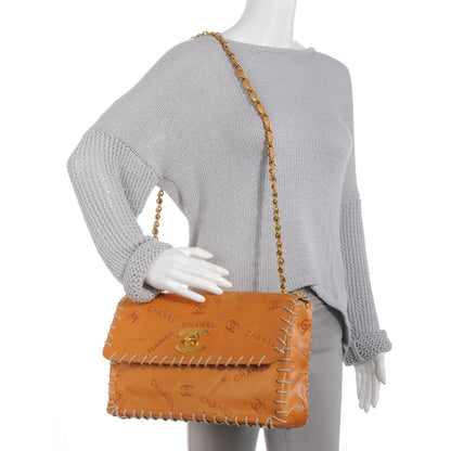 Chanel Embossed Leather XL Jumbo Flap Natural 2 of 9