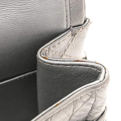 Chanel Metallic Aged Calfskin Quilted 2.55 Reissue 226 Flap Silver 15 of 16
