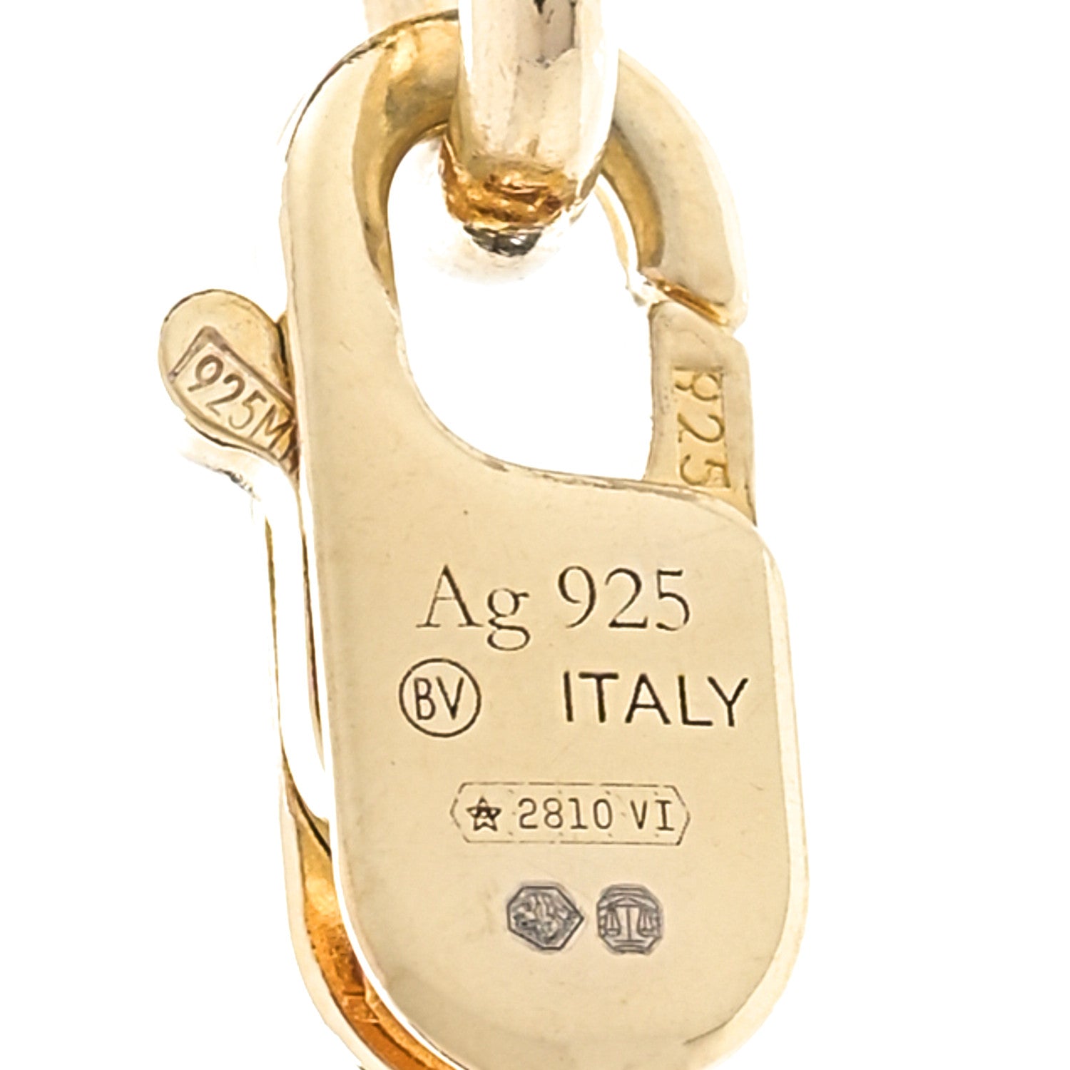 Bottega Veneta 18K Yellow Gold Sterling Silver Link Necklace Gold 5 of 5