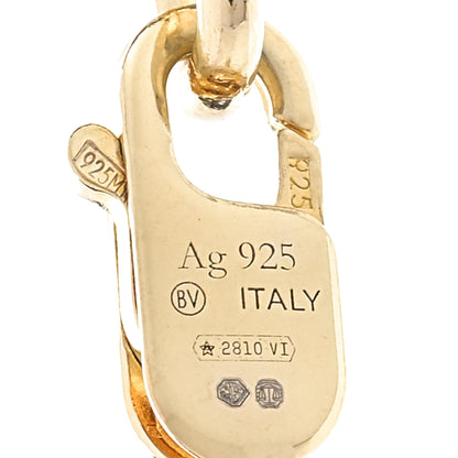 Bottega Veneta 18K Yellow Gold Sterling Silver Link Necklace Gold 5 of 5