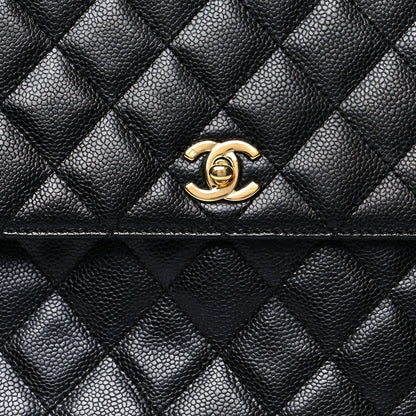 Chanel Caviar Quilted Jumbo Kelly Flap Black 8 of 13