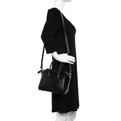 Givenchy Calfskin Crocodile Embossed Mini Antigona Black 2 of 11