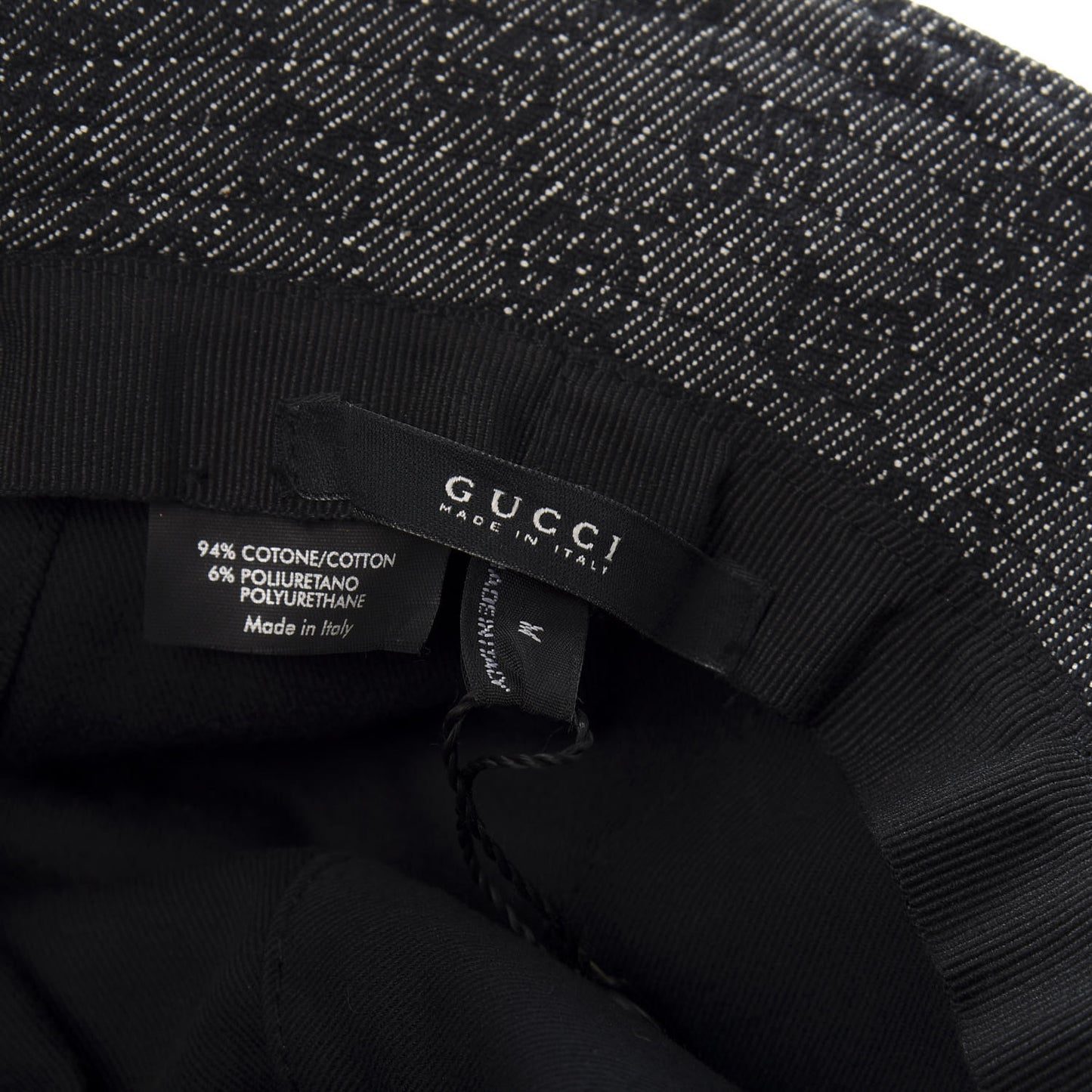 GG Monogram Bucket Hat M Black