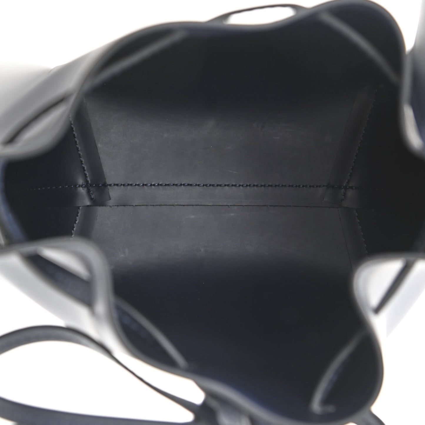 Calfskin Mini Bucket Bag Blu