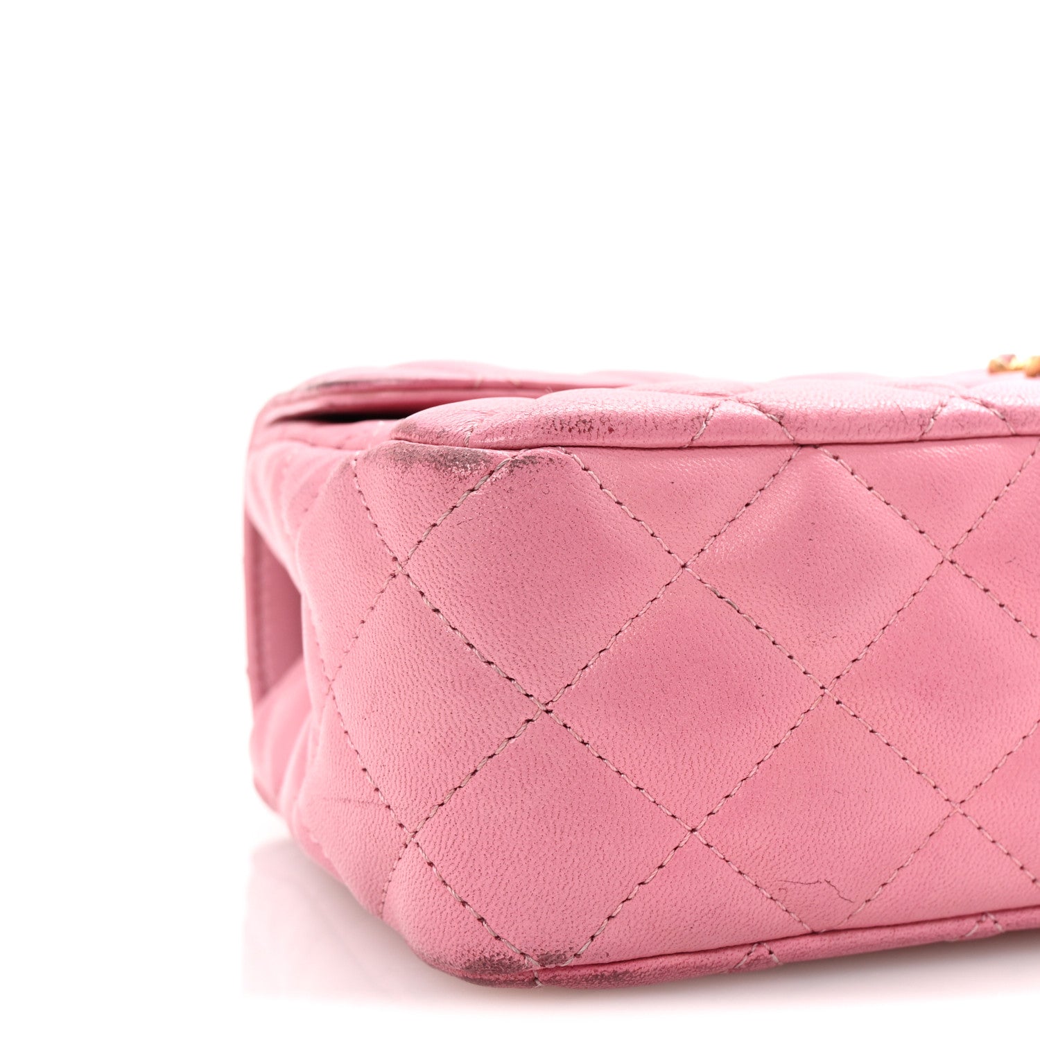 Chanel Lambskin Quilted Mini Strass On Top Flap Pink 9 of 13