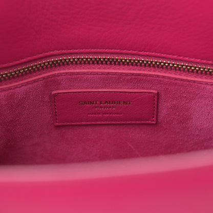 Saint Laurent Calfskin Small Sac De Jour Lipstick Fuchsia 6 of 10
