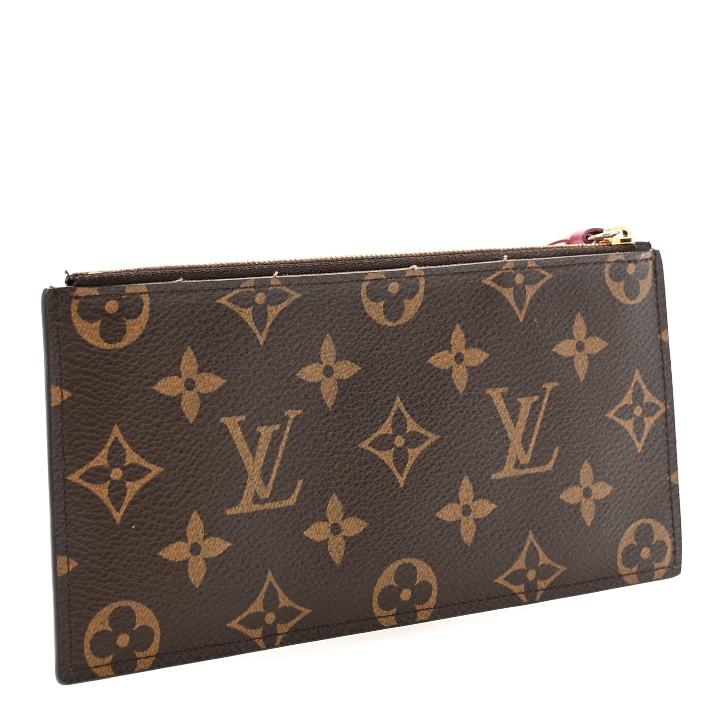 Monogram Felicie Chain Wallet Zippered Insert Fuchsia