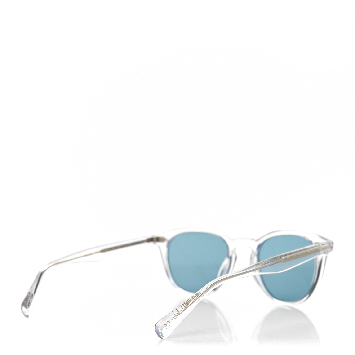 Oliver Peoples Acetate Desmon Round Sunglasses Transparent Crystal Teal Polar 4 of 8