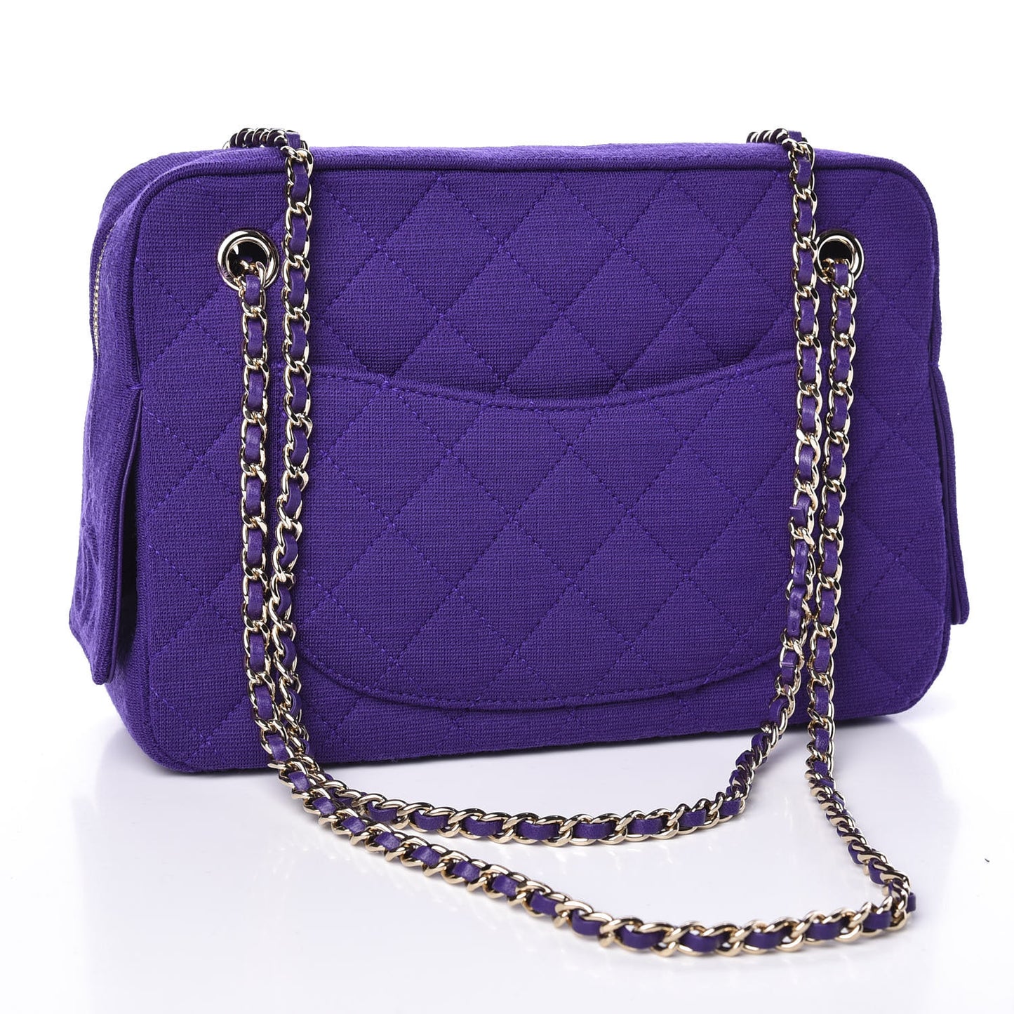 Jersey Quilted Camera Case Purple