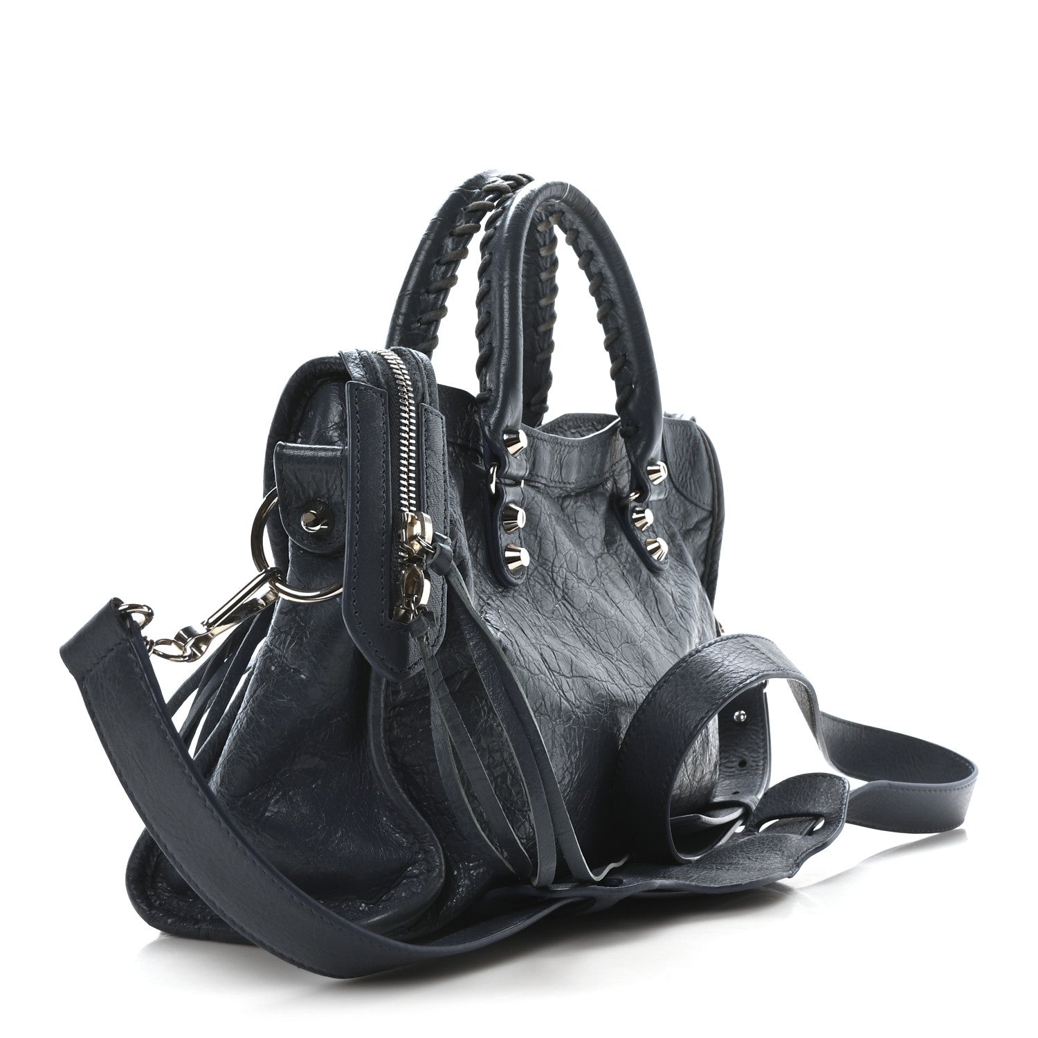 Balenciaga Agneau Classic Silver Hardware S City Bleu Persan 4 of 12