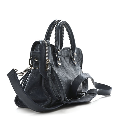 Balenciaga Agneau Classic Silver Hardware S City Bleu Persan 4 of 12
