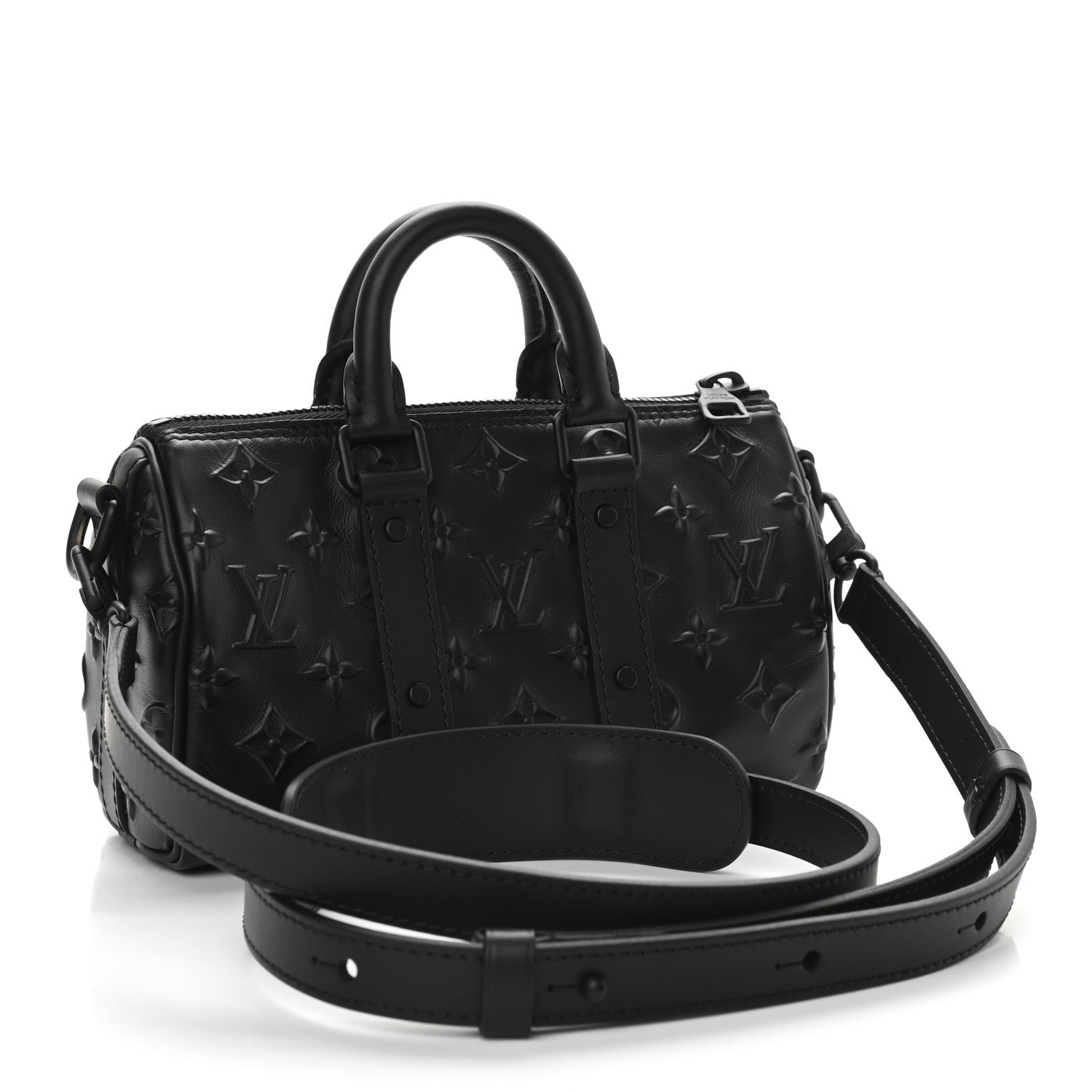 Louis Vuitton Monogram Seal Keepall XS Black 3 of 8