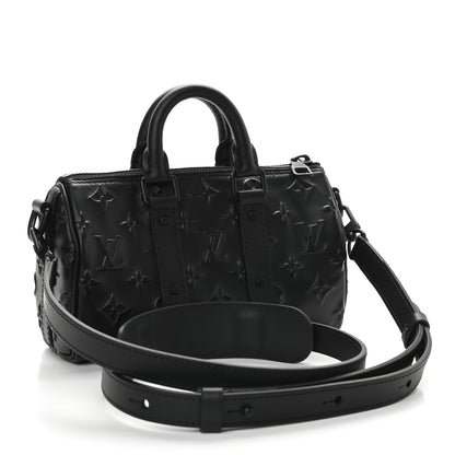 Louis Vuitton Monogram Seal Keepall XS Black 3 of 8
