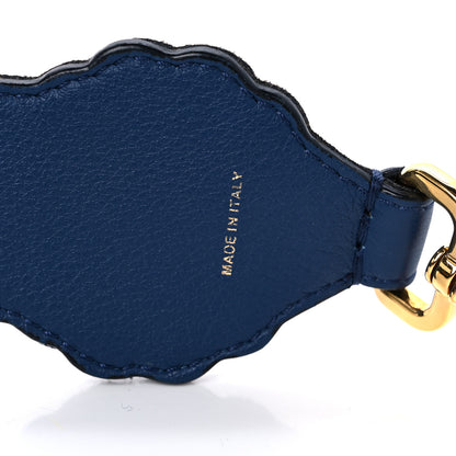 Fendi Velvet Vitello Dolce Fun Fair Embroidered Strap You Blue 3 of 4