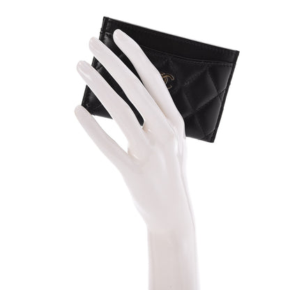 Chanel Lambskin Quilted Card Holder Black 2 of 9