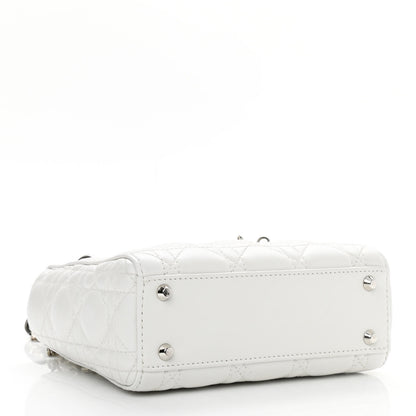 Christian Dior Lambskin Cannage Mini Lady Dior White 4 of 13