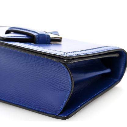Loewe Calfskin Small Barcelona Shoulder Bag Royal Blue 9 of 13
