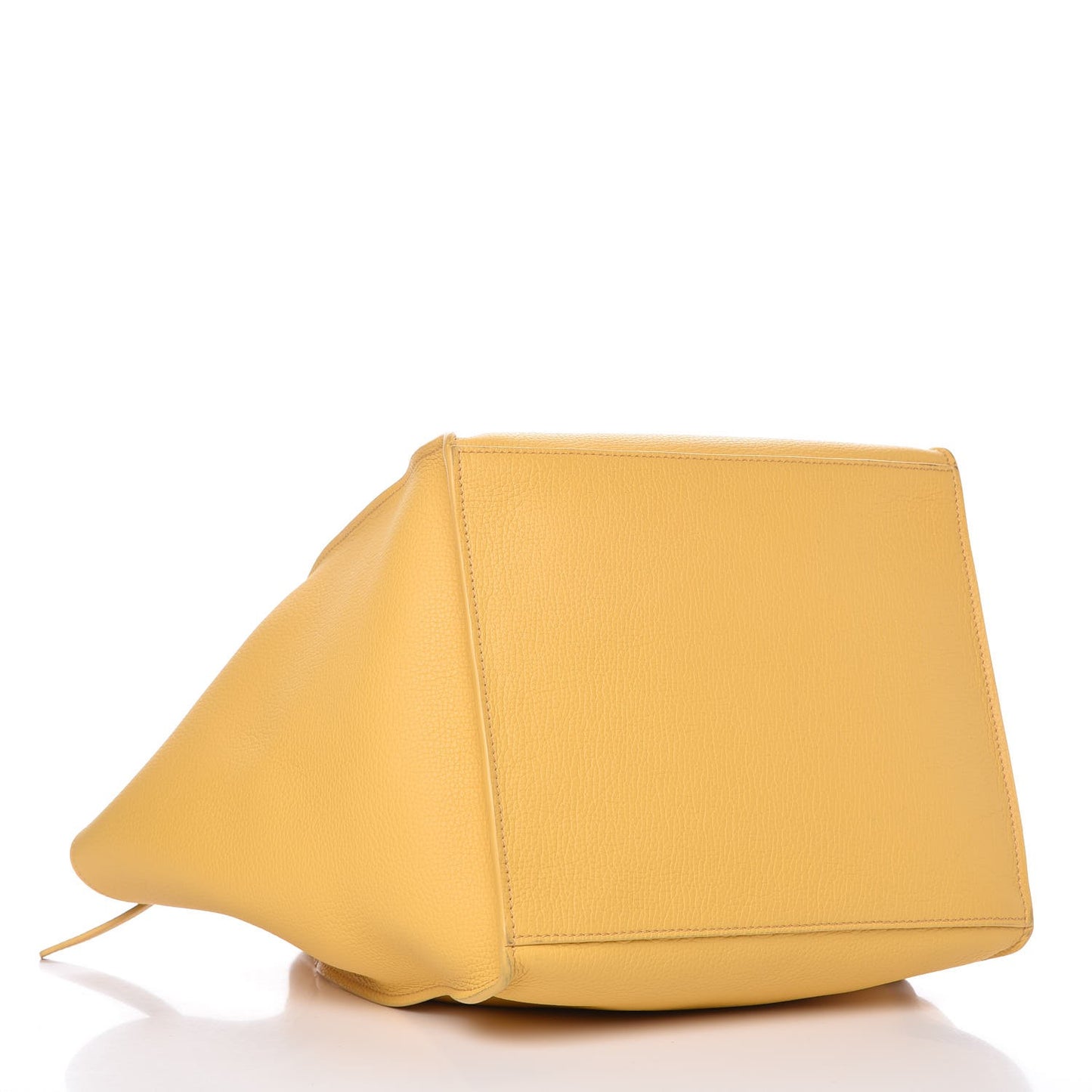 Supple Grained Calfskin Small Big Bag Sunflower