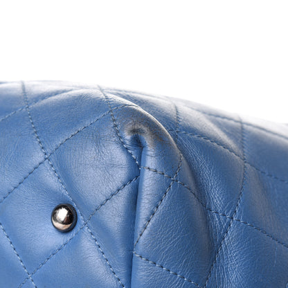 Chanel Calfskin Perforated Up In The Air North South Tote Blue 12 of 16