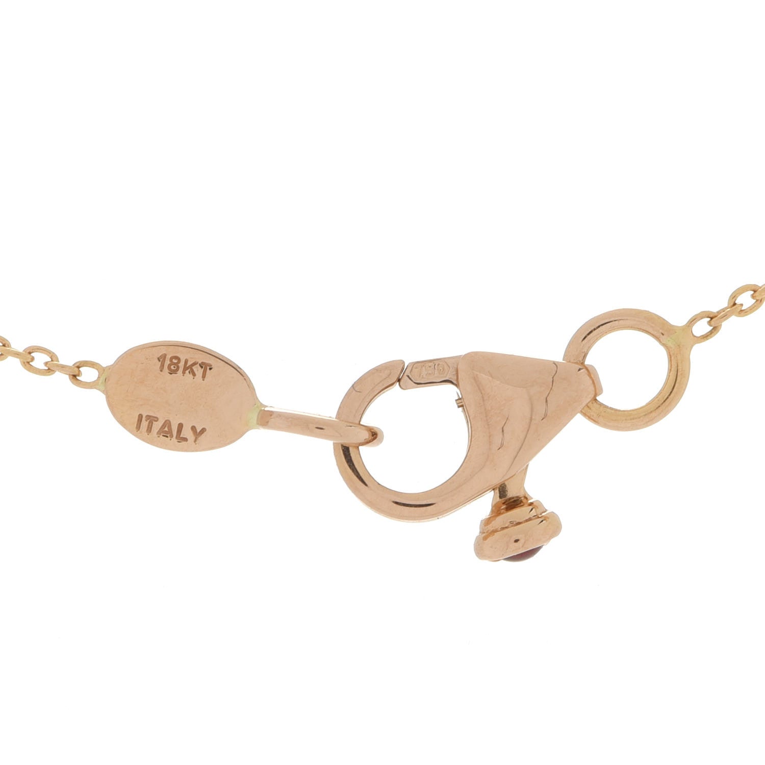 Roberto Coin 18K Yellow Gold Diamond .25ct Diamonds By The Inch Five Station Necklace 6 of 6