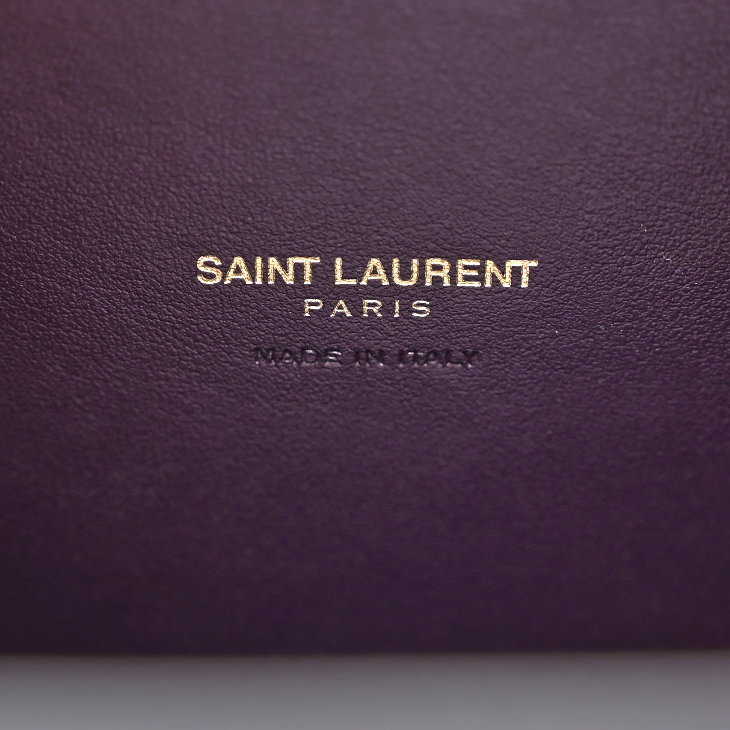 Saint Laurent Calfskin Crocodile Embossed Small Sac de Jour Prune 6 of 10