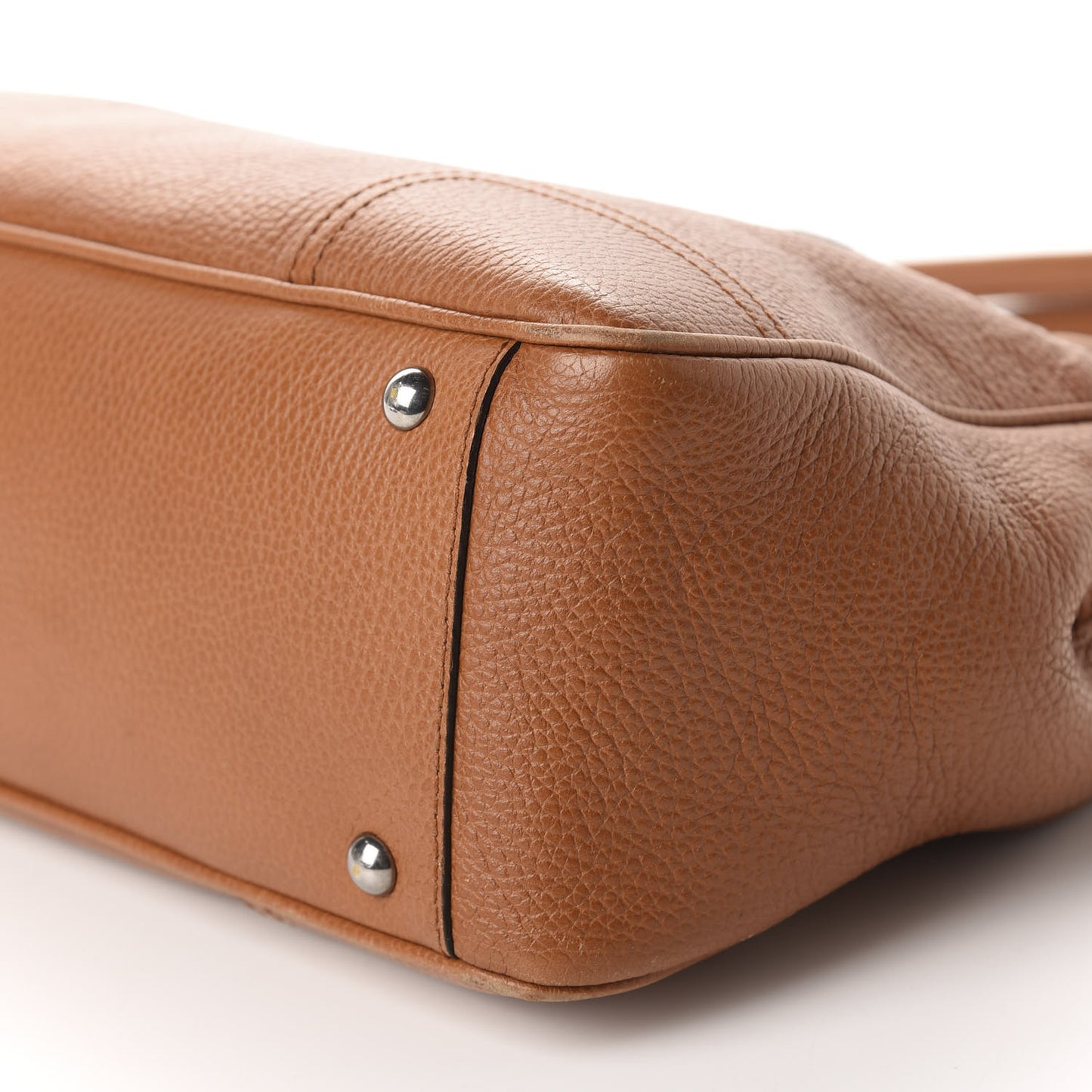 Calfskin Medium Princy Tote Cognac