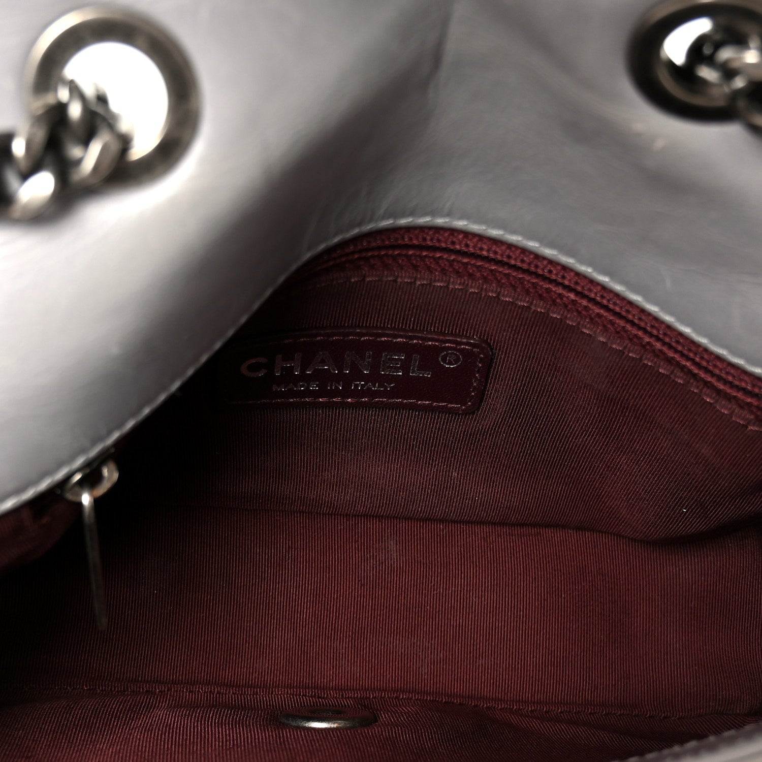 Chanel Glazed Calfskin Quilted Small Coco Boy Flap Grey 5 of 10