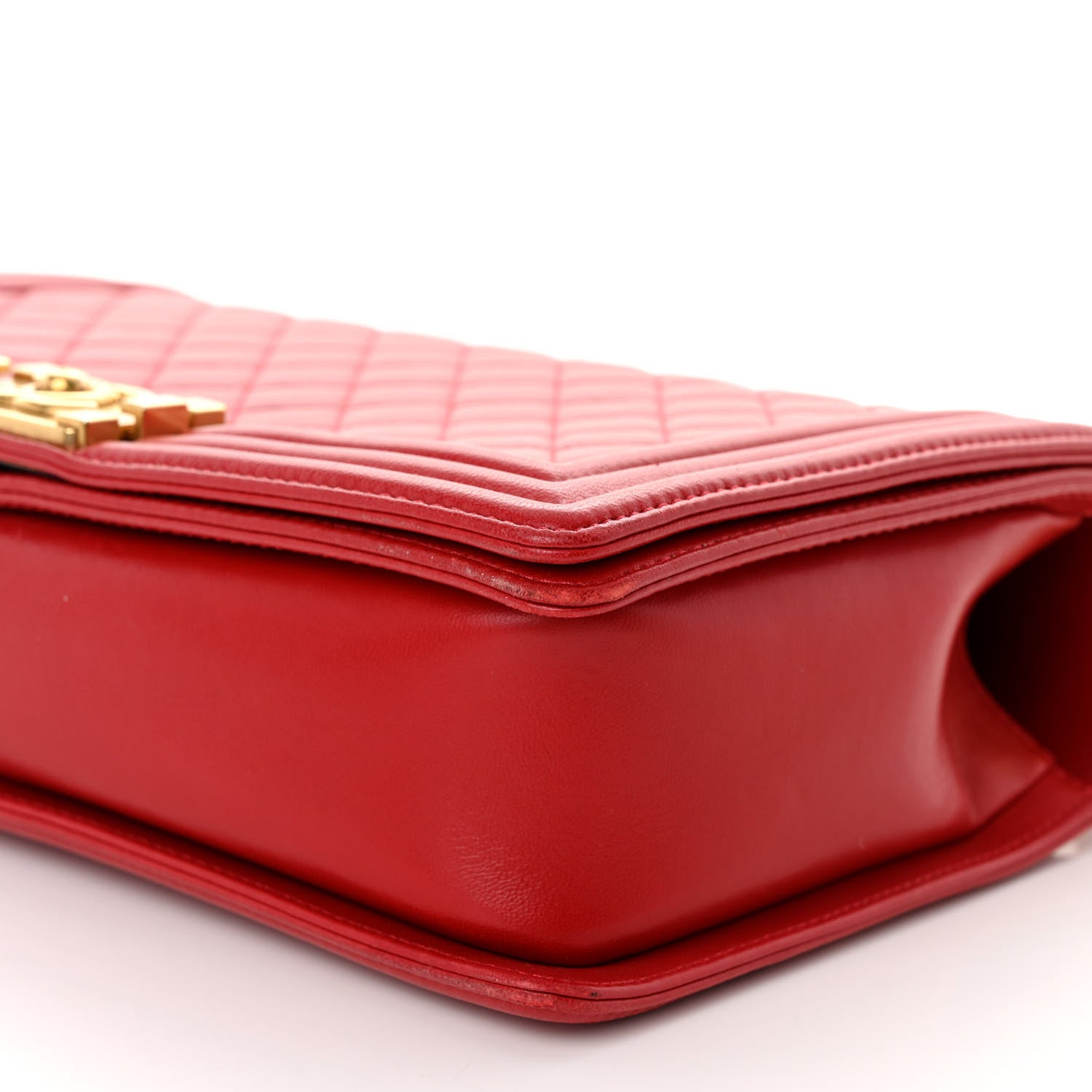 Chanel Lambskin Quilted New Medium Boy Flap Red 10 of 11