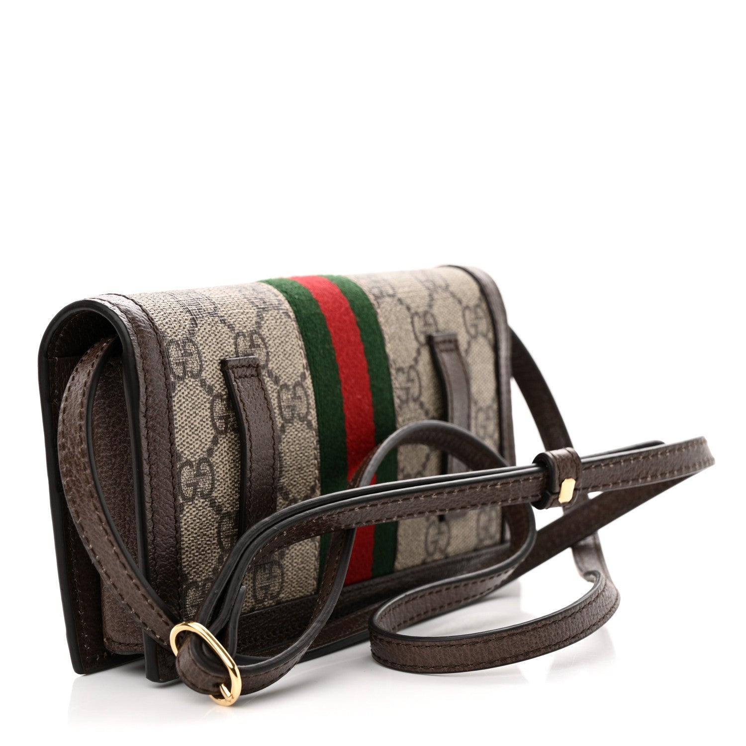 Gucci GG Supreme Monogram Web Ophidia Belt Bag Beige Ebony New Acero 3 of 10