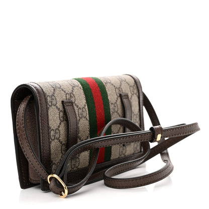 Gucci GG Supreme Monogram Web Ophidia Belt Bag Beige Ebony New Acero 3 of 10