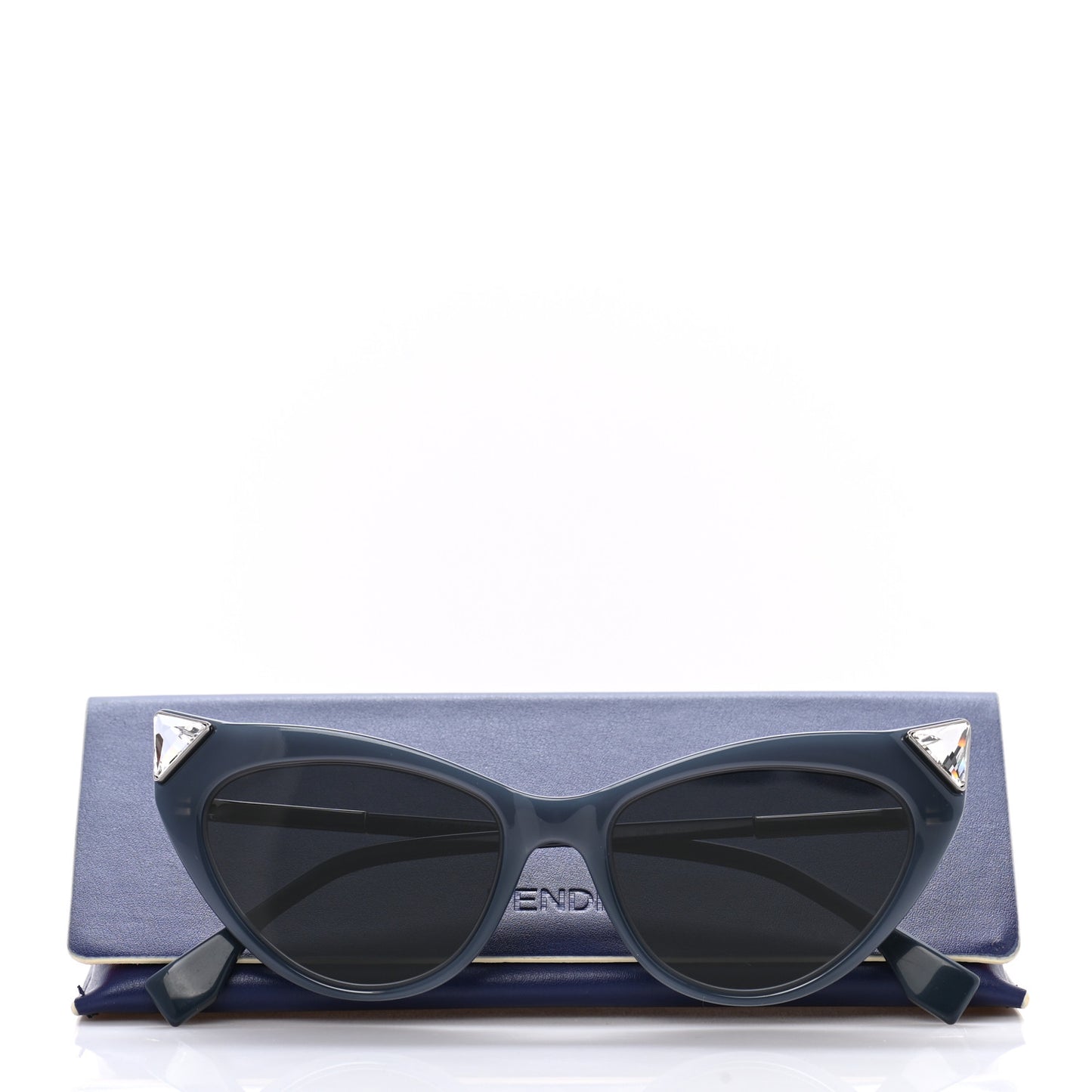Acetate Metal FF Cat Eye Sunglasses FF 0356/S Blue