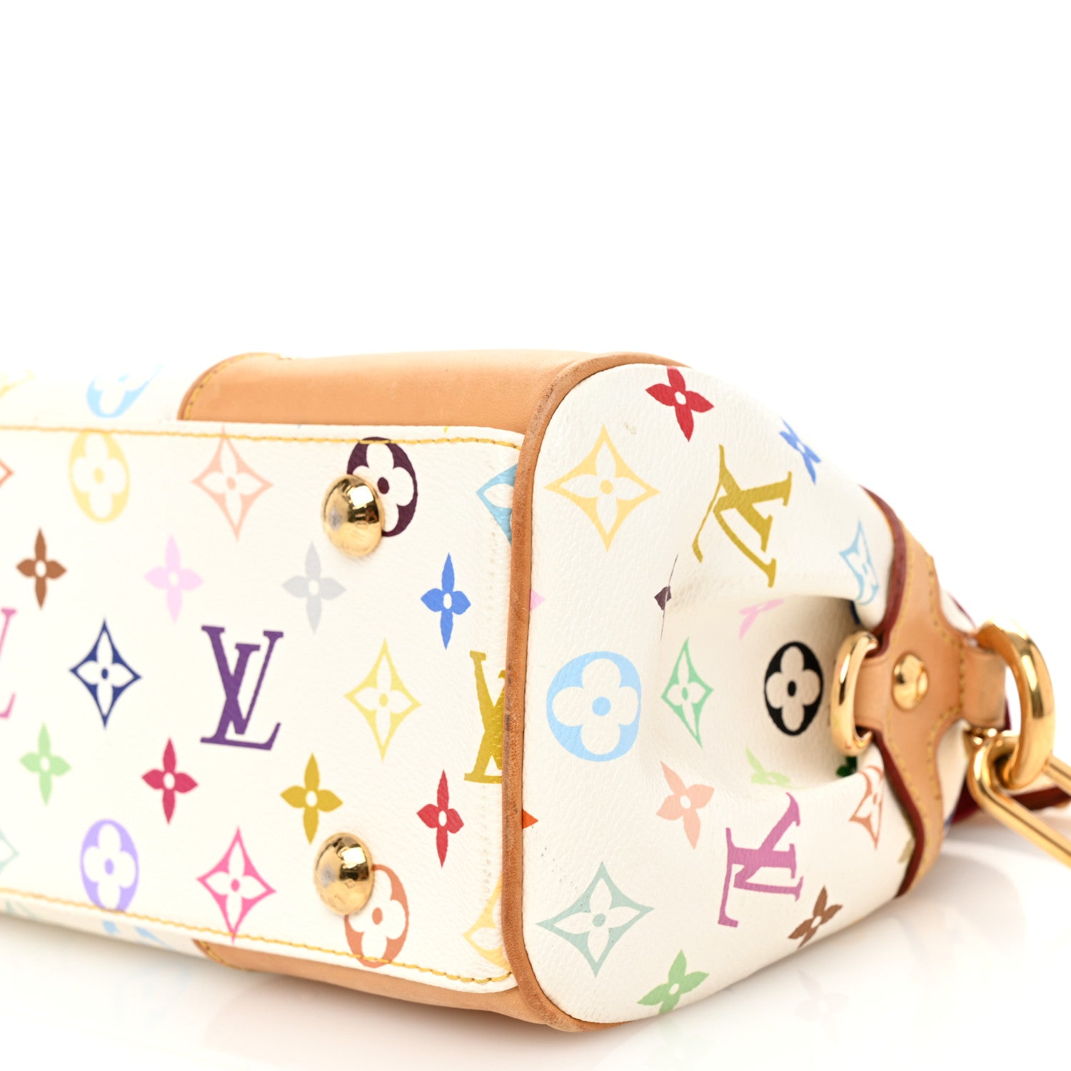Louis Vuitton Monogram Multicolor Beverly MM White 10 of 12