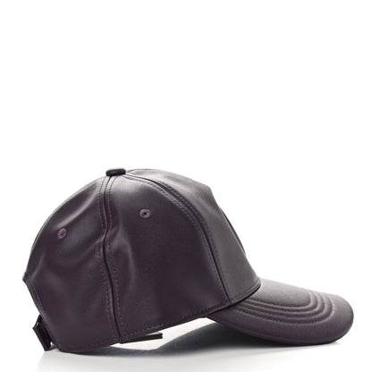 Telfar Vegan Leather Logo Embossed Hat Eggplant 5 of 8