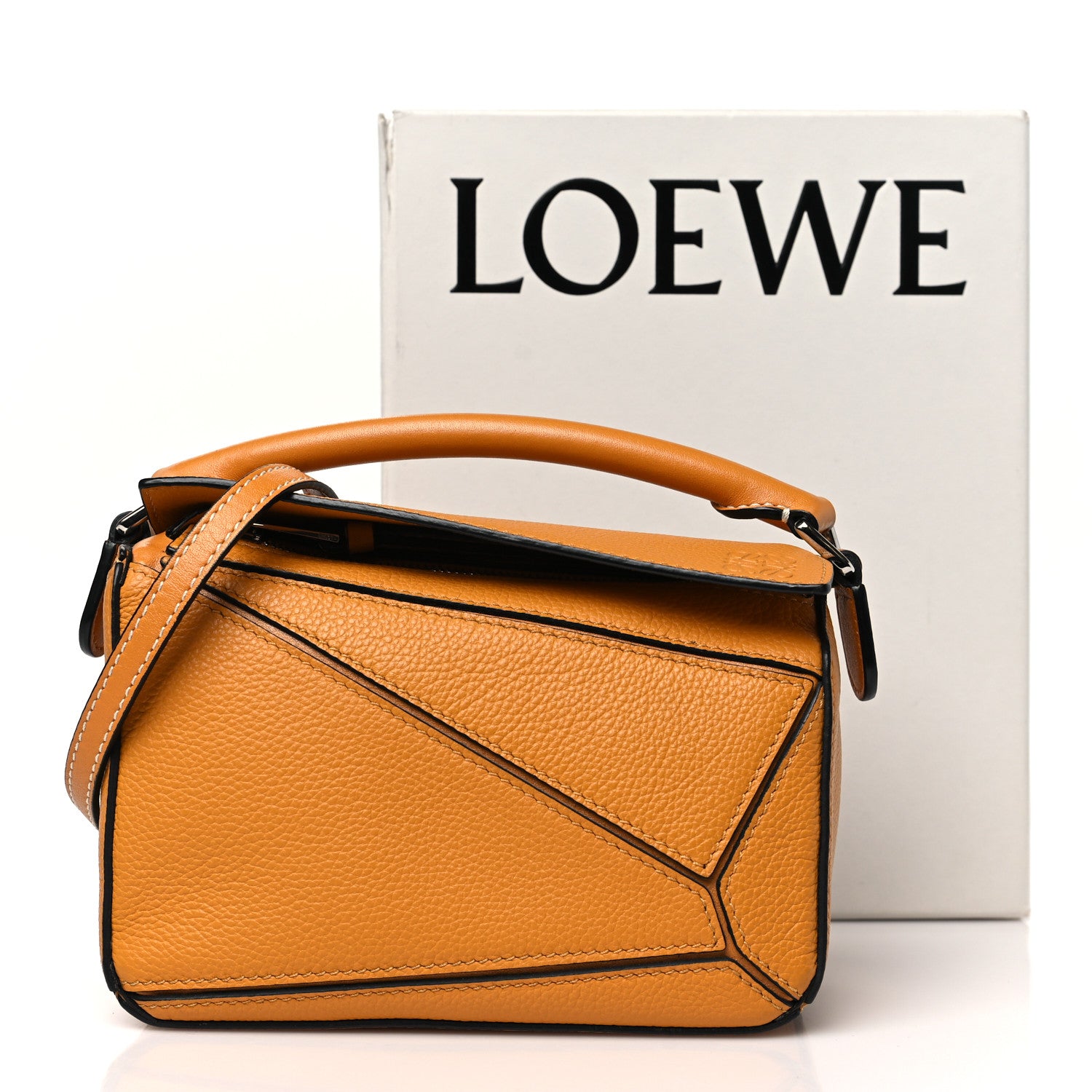 Loewe Grained Calfskin Mini Puzzle Bag Sunflower 12 of 12