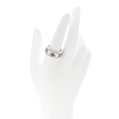 Gucci Sterling Silver GG Bee Band Ring 58 8.25 2 of 6
