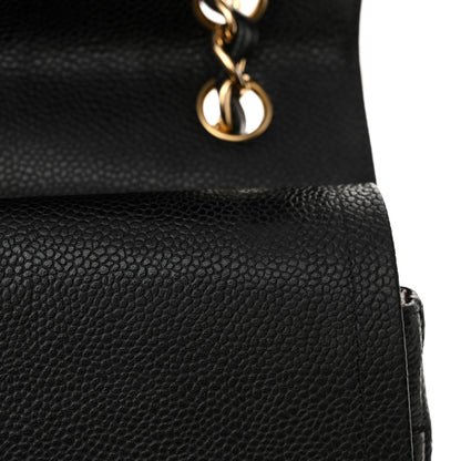 Chanel Caviar Quilted Jumbo Double Flap Black 11 of 17