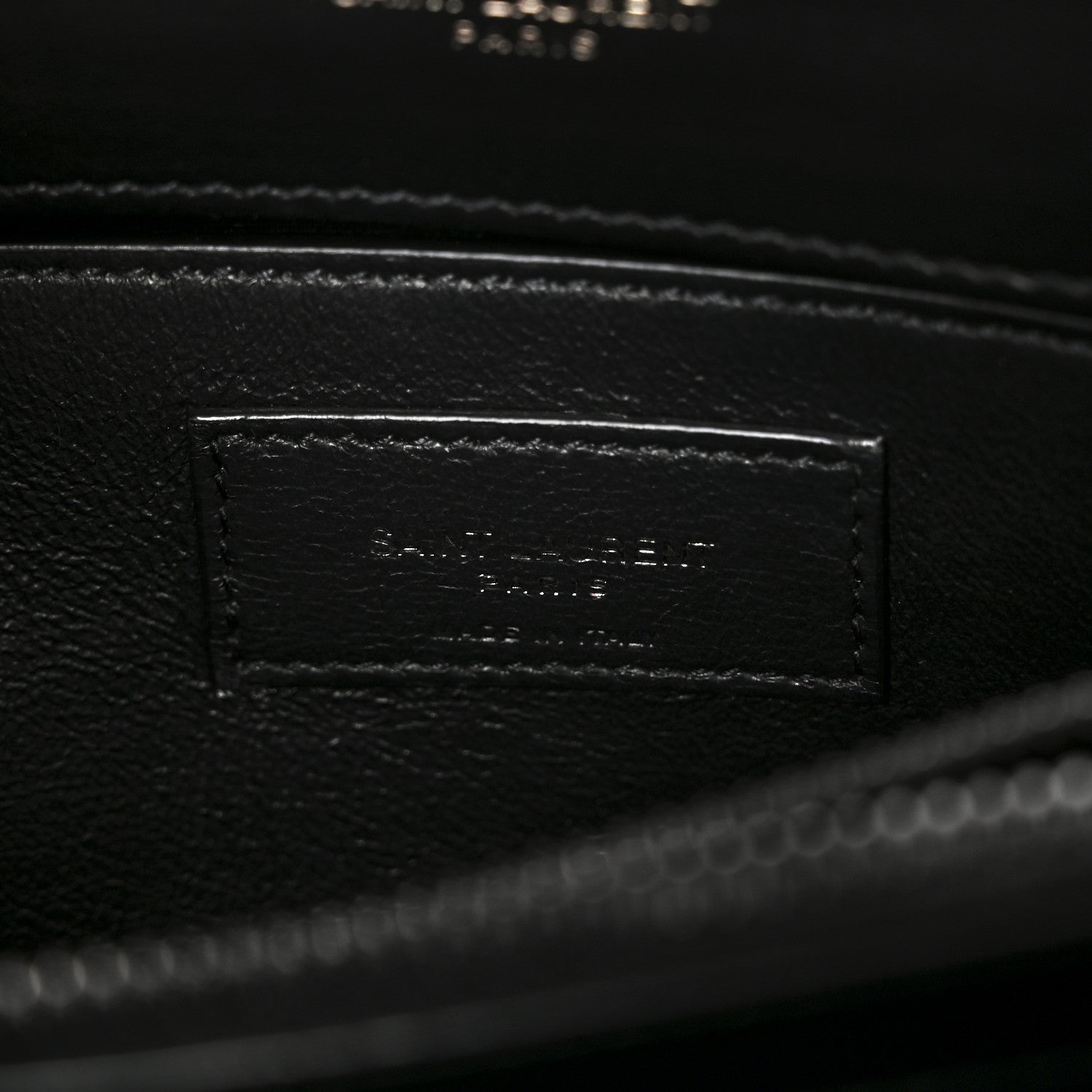 Saint Laurent Calfskin Y Quilted Monogram Monochrome Small Loulou Chain Satchel Black 6 of 10