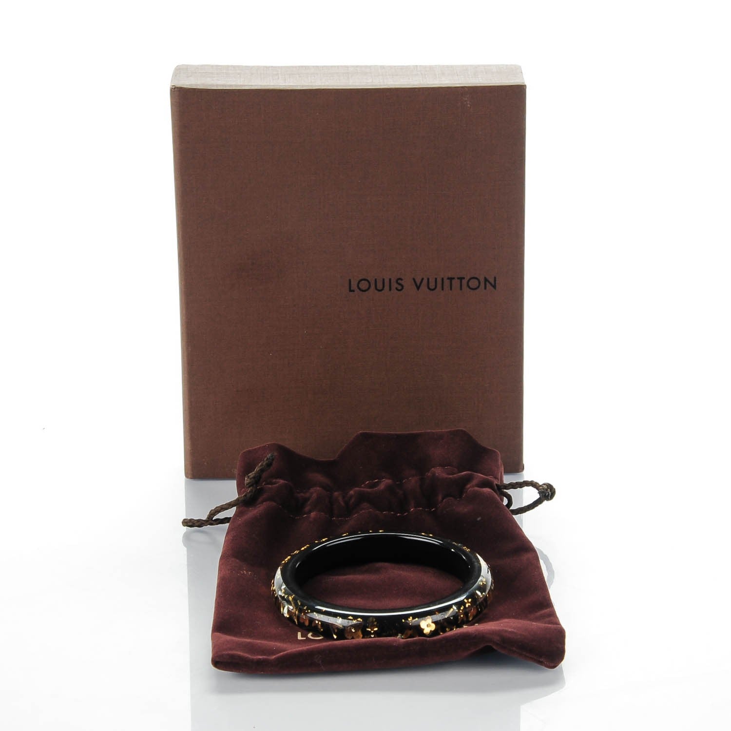 Louis Vuitton Resin Swarovski Small Inclusion Bracelet PM Black 4 of 4