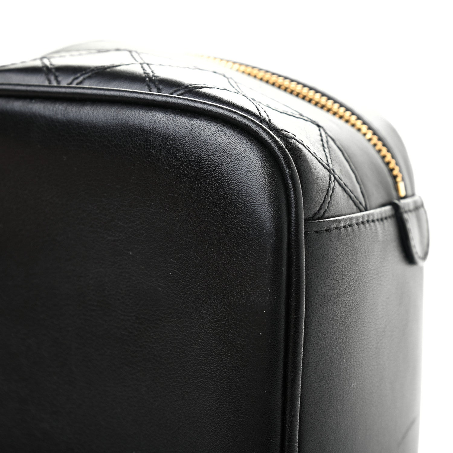 Chanel Lambskin Vanity Cosmetic Case Black 10 of 14