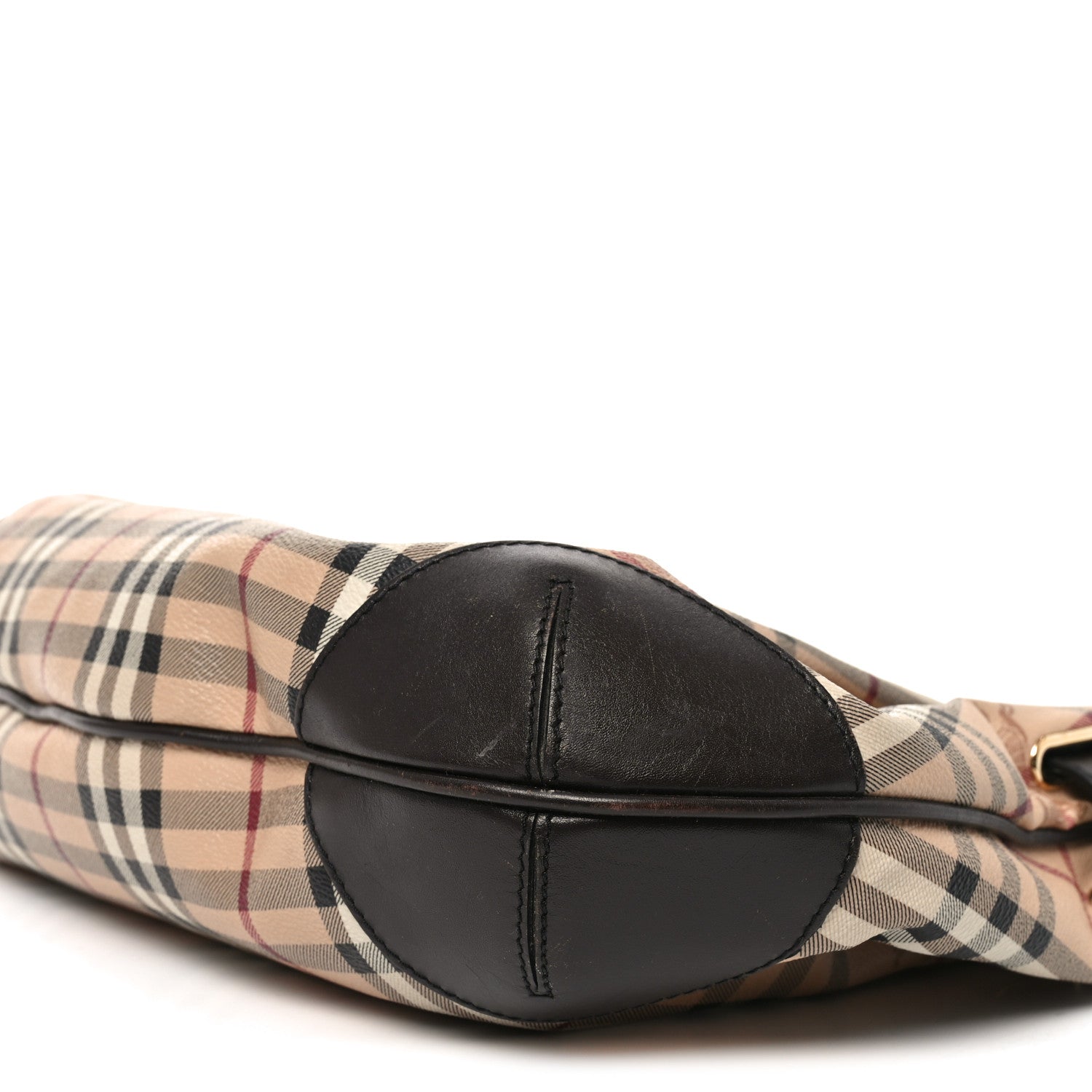 Burberry Haymarket Check Medium Willenmore Hobo Chocolate 1788732