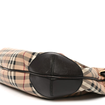 Burberry Haymarket Check Medium Willenmore Hobo Chocolate 9 of 9