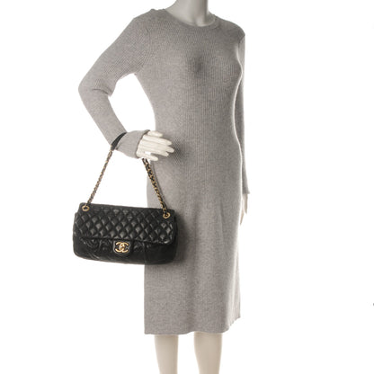 Chanel Iridescent Calfskin Large Chic Quilt Flap Black 2 of 9