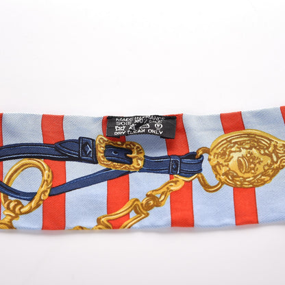 Hermes Silk Brides De Gala Bayaderes Twilly Ciel Rouge Marine 3 of 6