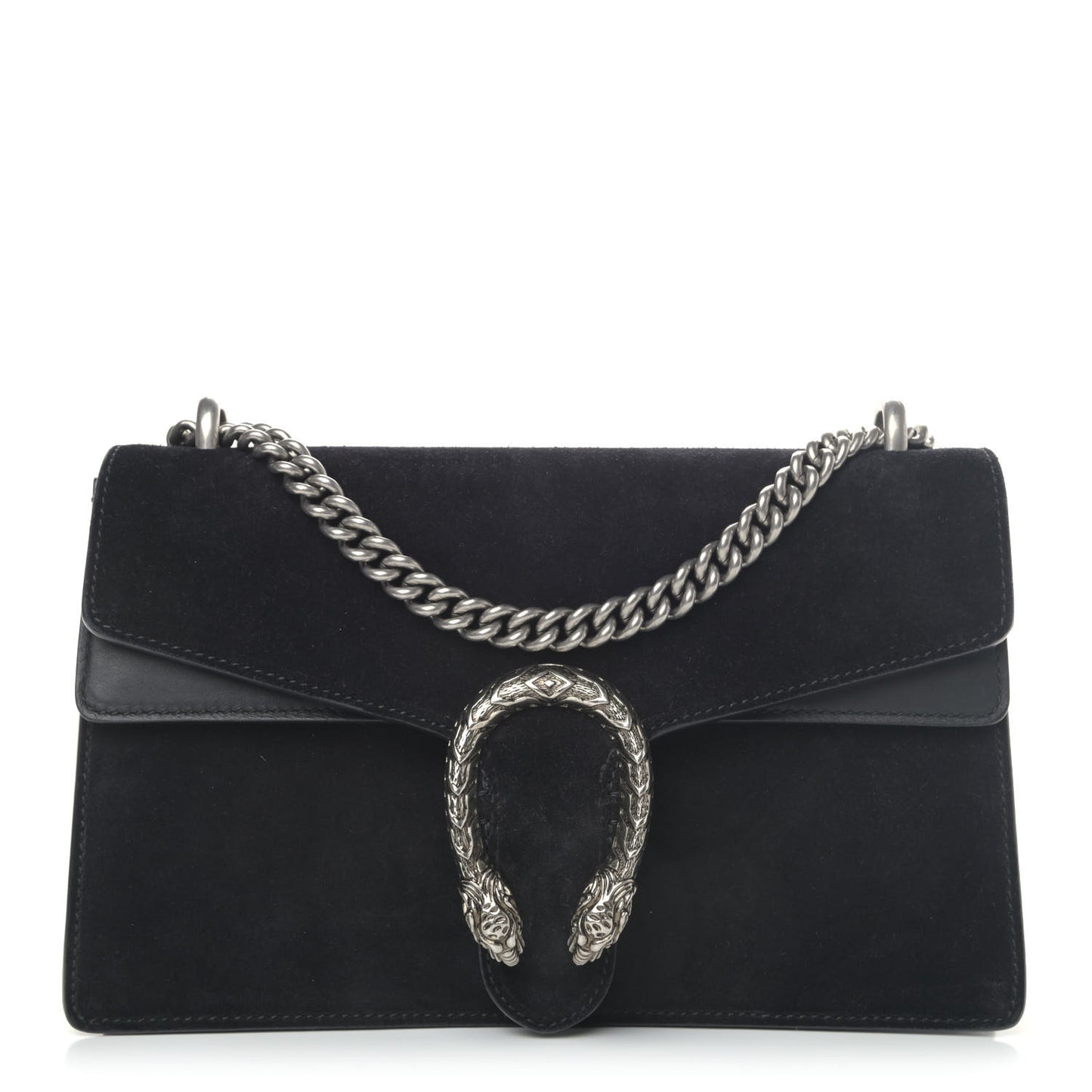 Suede Small Dionysus Shoulder Bag Black