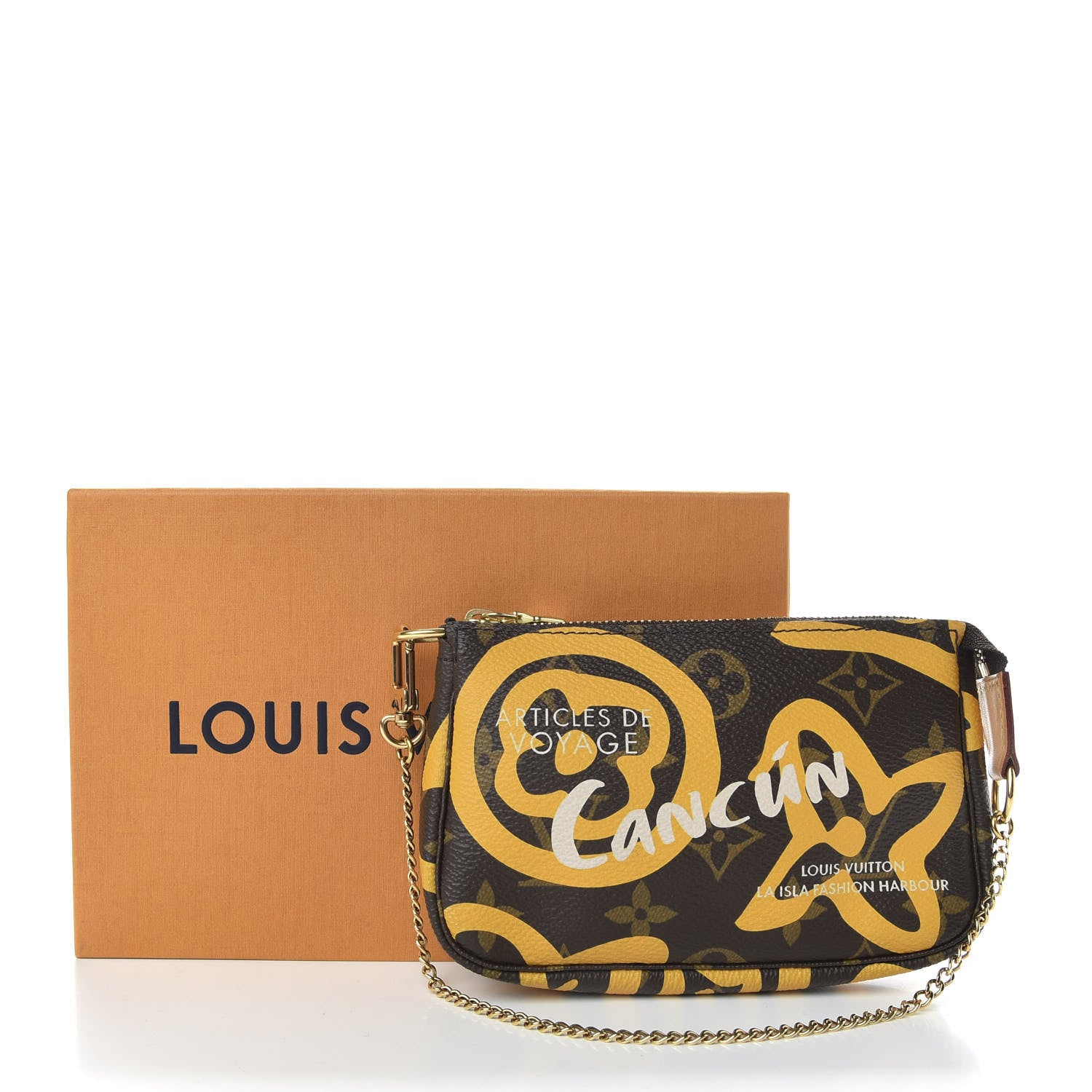 Louis Vuitton Monogram Tahitienne Cancun Mini Pochette Accessories 8 of 8