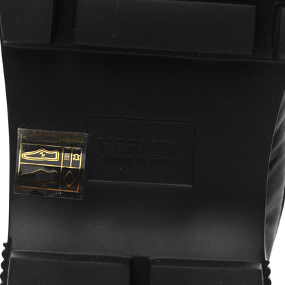 Hermes Calfskin Parachute Fresh Ankle Boots 39 Black 6 of 9