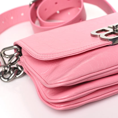 Balenciaga Peach Calfskin Small BB Soft Flap Bag Sweet Pink 8 of 9